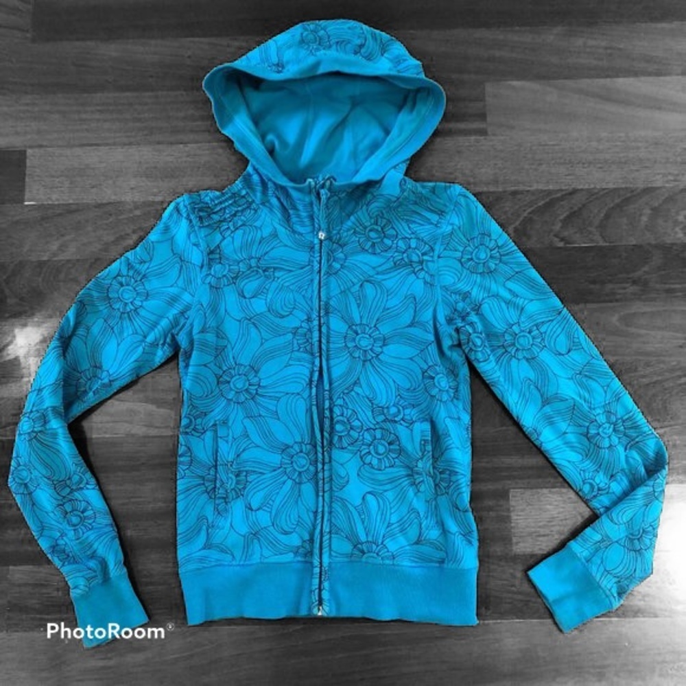 Lululemon Bliss Hoodie - Blue Floral Print